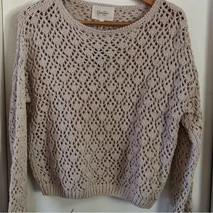 Cream knit sweater